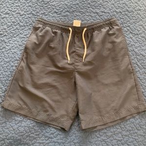 Mens Blue Swim-Trunks